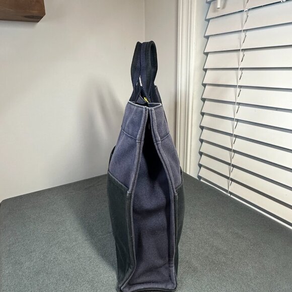 🖤 HERMÈS FOULE MM TOTE - BLACK NAVY HANDBAG 🖤 - Picture 3 of 13